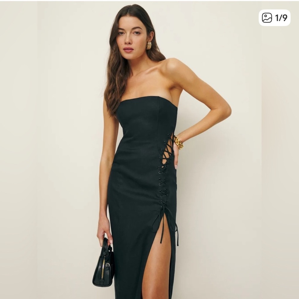 NWT REFORMATION TANIA LINEN DRESS